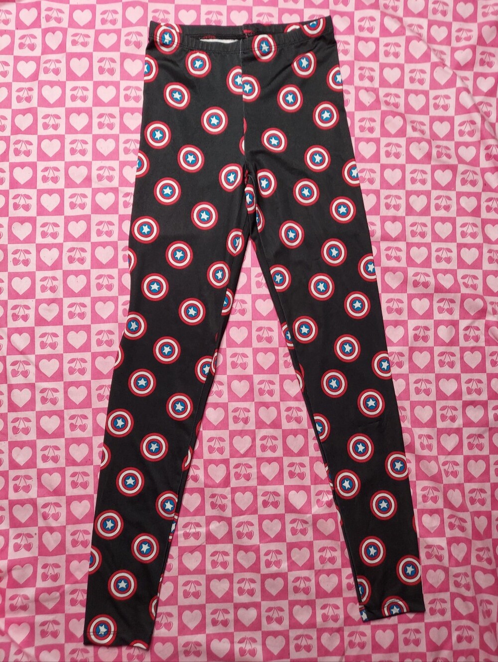Marvel Captain America Superhero Graphic Leggings